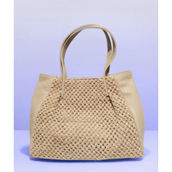 Sac cabas tressé femme – Sac à main élégant et tendance pour le quotidien