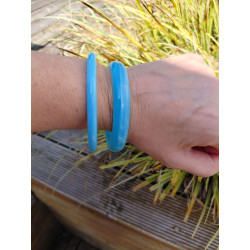 Lot de 2 bracelets en résine – Joncs fantaisie tendance pour femme