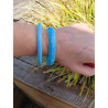 Lot de 2 bracelets en résine – Joncs fantaisie tendance pour femme