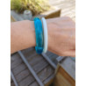 Lot de 2 bracelets en résine – Joncs fantaisie tendance pour femme