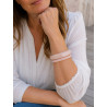 Lot de 2 bracelets en résine – Joncs fantaisie tendance pour femme