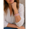Lot de 2 bracelets en résine – Joncs fantaisie tendance pour femme