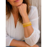 Lot de 2 bracelets en résine – Joncs fantaisie tendance pour femme