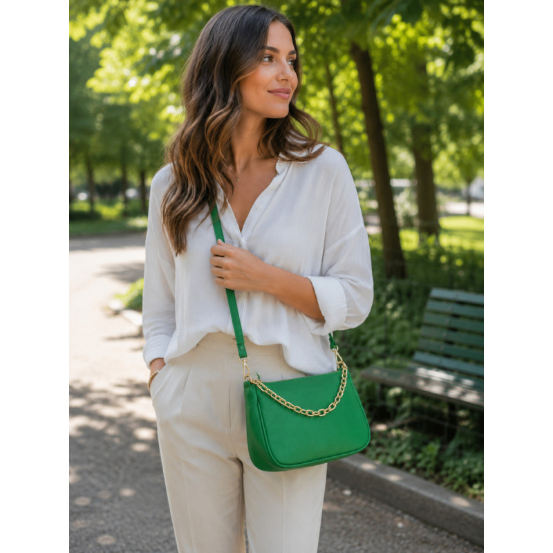 Sac bandoulière femme avec chaîne dorée – Sac à main élégant et tendance