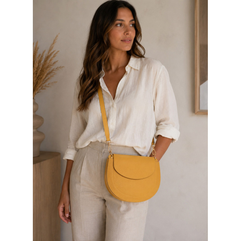 Sac bandoulière femme demi-lune – Sac à main élégant et tendance