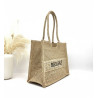 Panier cabas BISOU SALÉ en raphia – Grand sac de plage et de shopping tendance pour femme
