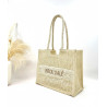 Panier cabas BISOU SALÉ en raphia – Grand sac de plage et de shopping tendance pour femme