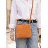 Sac bandoulière en daim cuir véritable – Sac femme élégant et intemporel