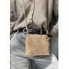 Sac bandoulière en daim cuir véritable – Sac femme élégant et intemporel