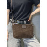 Sac bandoulière en daim cuir véritable – Sac femme chic et élégant