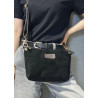 Sac bandoulière en daim cuir véritable – Sac femme chic et élégant