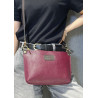 Sac bandoulière en cuir grainé véritable – Sac femme élégant et intemporel