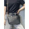 Sac bandoulière en cuir grainé véritable – Sac femme élégant et intemporel