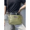 Sac bandoulière en cuir grainé véritable – Sac femme élégant et intemporel
