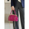 Sac bandoulière en daim avec fermoir vintage – Sac femme élégant en cuir véritable