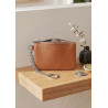 Porte-monnaie en cuir grainé véritable – Pochette zippée élégante pour femme