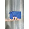 Porte-monnaie en cuir grainé véritable – Pochette zippée élégante pour femme