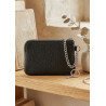 Porte-monnaie en cuir grainé véritable – Pochette zippée élégante pour femme