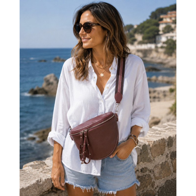 Sac Banane Femme Style Reporter 100% Cuir – Sac Bandoulière Tendance
