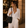 Sac Cabas Femme 100% Cuir Souple – Sac à Main Plissé Tendance