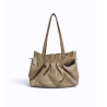 Sac Cabas Femme 100% Cuir Souple – Sac à Main Plissé Tendance
