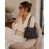 Sac Cabas Femme 100% Cuir Souple – Sac à Main Plissé Tendance