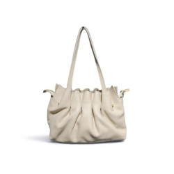 Sac Cabas Femme 100% Cuir Souple – Sac à Main Plissé Tendance
