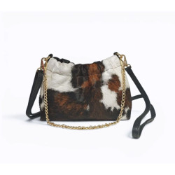 Petit Sac Bandoulière Femme Motif Animal – Sac Tendance avec Chaîne Dorée