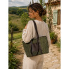 Grand Sac Cabas Femme 30% Cuir et 70% Daim – Sac Shopping Tendance
