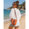 Sac Bandoulière en Cuir Grainé avec Pochette – Élégant & Tendance
