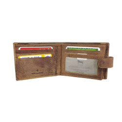 Porte-monnaie Football en cuir vachette – Motif joueur de football