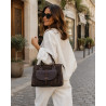 Sac à main femme 100% cuir – Sac à main noir élégant et intemporel