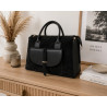 Sac à main femme 100% cuir – Sac à main noir élégant et intemporel