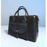 Sac à main femme 100% cuir – Sac à main noir élégant et intemporel