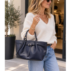 Sac bandoulière femme 100% cuir – Cabas élégant et pratique