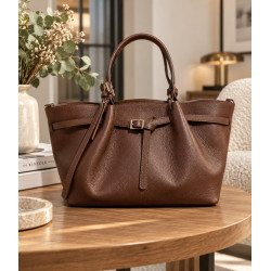 Sac bandoulière femme 100% cuir – Cabas élégant et pratique