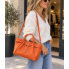 Sac bandoulière femme 100% cuir – Cabas élégant et pratique