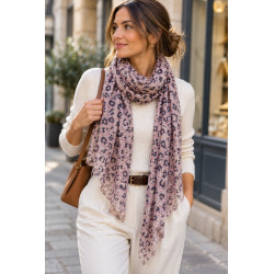 Foulard Femme Léopard Imprimé – Écharpe Tendance