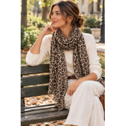 Foulard Femme Léopard Imprimé – Écharpe Tendance