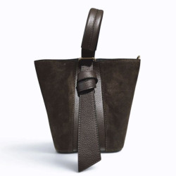 Sac Bandoulière en Daim Femme – Sac à Main en Cuir et Croûte de Cuir
