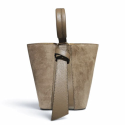 Sac Bandoulière en Daim Femme – Sac à Main en Cuir et Croûte de Cuir