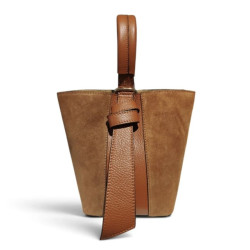 Sac Bandoulière en Daim Femme – Sac à Main en Cuir et Croûte de Cuir
