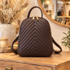Sac à dos femme 100% cuir matelassé – Sac à dos cuir élégant »