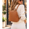 Sac à dos femme 100% cuir matelassé – Sac à dos cuir élégant »