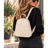 Sac à dos femme 100% cuir matelassé – Sac à dos cuir élégant »