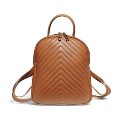 Sac à dos femme 100% cuir matelassé – Sac à dos cuir élégant »