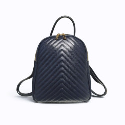 Sac à dos femme 100% cuir matelassé – Sac à dos cuir élégant »