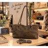 Sac cabas femme en croûte de cuir – Sac à main élégant
