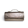 Sac à main en cuir 100% cuir métallisé  – Pochette de soirée élégante