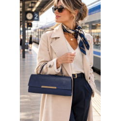Sac à main en cuir 100% cuir avec poignée et bandoulière femme